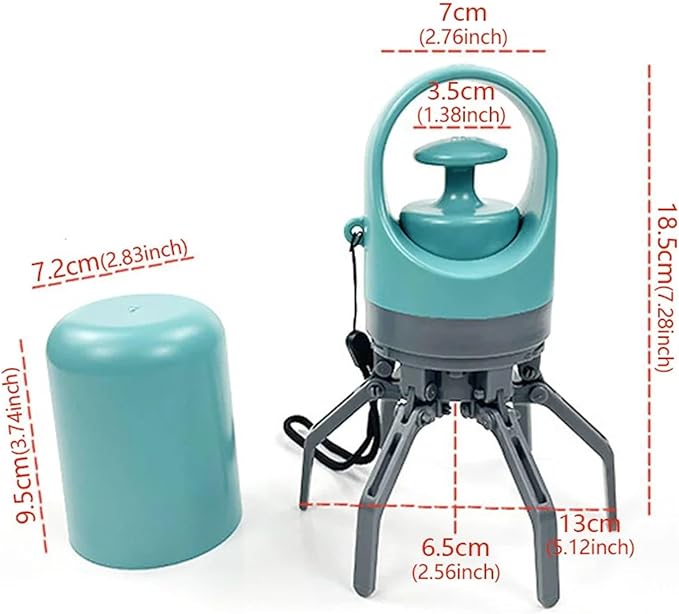 Portable Dog Pooper Scooper With Garbage Bags - Six-Claw Shovel For Easy Dog Waste Pickup - Outdoor Pet Cleaning Tool