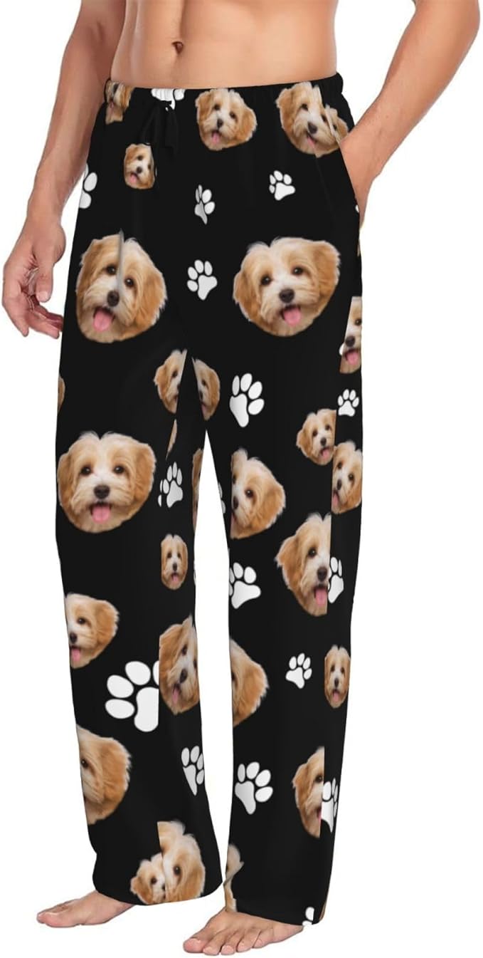 Custom Pajama Pants with Face customized PJ Pants Christmas Valentine gifts for Men Women