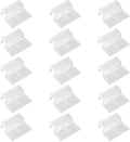 15 Pcs Rimless Aquarium Lid Clips for 11-12mm Glass, Clear Acrylic Aquarium Cover Support Clamps for Fish Tank Lid Holder, Plastic Tank Top Clips for Glass Canopy or Piscine Hoods and Covers