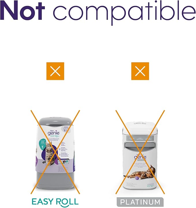 Litter Genie Refill Bags | Standard 3-Pack, 28 total ft | Up to 6 Months of Supply | Ultimate Odor Control Cat Litter Bags