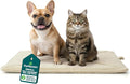 FurHaven ThermaNAP Self Warming Cat Mat, Dog Bed for Crates with Self-Warming Technology for Cozy Rest, Fully Machine Washable, Small, Plush Faux Fur, Cream