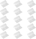 15 Pcs Rimless Aquarium Lid Clips for 9-10mm Glass, Clear Acrylic Aquarium Cover Support Clamps for Fish Tank Lid Holder, Plastic Tank Top Clips for Glass Canopy or Piscine Hoods and Covers