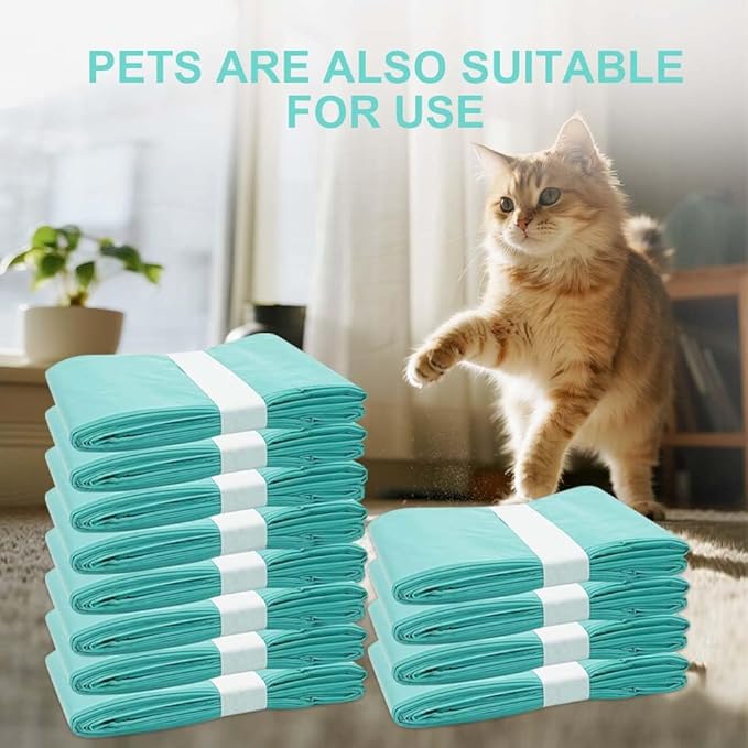 Cat Litter Pail Liner Refills Bags Compatible with Litter Champ Litter Pail, Green, Lightly Scented, Pack of 12