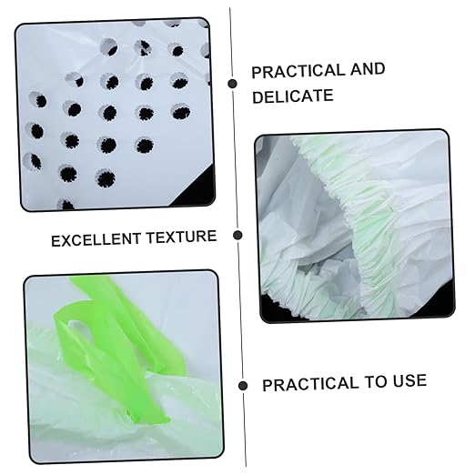 Mipcase 7pcs Cat Litter Filter Bags for Easy Cleanup Design Automatic Closing Feature for Cat Litter Boxes White