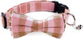 SuperBuddy Dog Collar, Adjustable Dog Collar with Bowtie, Pet Collar for Dog Soft Bowtie Dog Collars for Small Medium Large Pet