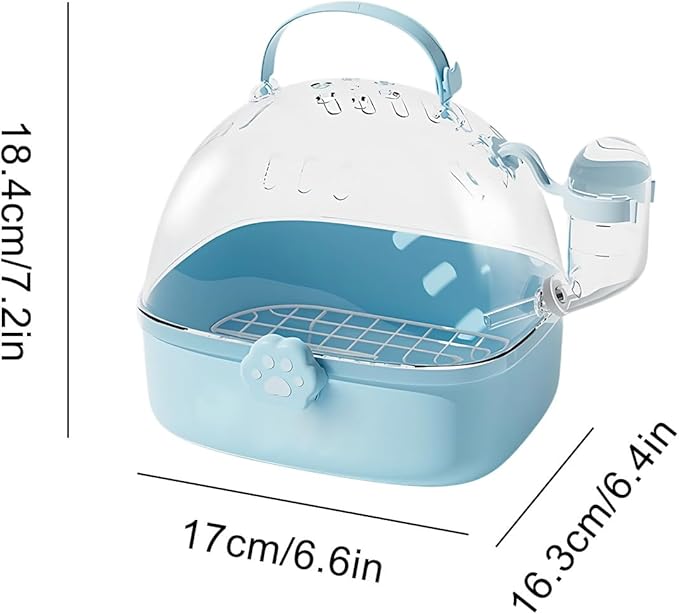 Parrot Carrier - Travel Bird Cage with Water Bottle, Parrot Travel Cage | Breathable Pet Bird Carrying Accessory for Hedgehog Chinchillas Lovebirds Cockatiels Budgies Macaws Parakeet