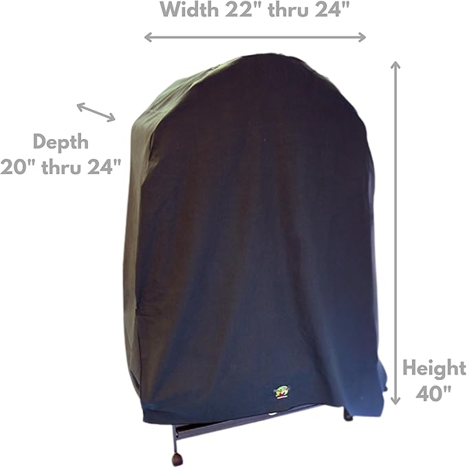 Cozzzy Covers Model 2424 DT Universal Cage Cover 40" L Poly-Cotton Black for Dome Top Bird Cages 22"–24" W x 20"–24" D for Small to Medium Birds Sleep and Stress Reduction