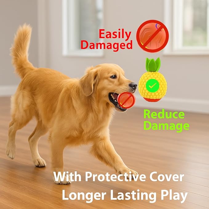 Interactive Dog Toys Dogs Ball,Moving Dog Toy with Touch Activated,Anti Boredom Dog Toys for Small Medium Dogs,Tough Motion Activated Automatic Vibrating Dog Ball,USB Rechargeable (Blue)