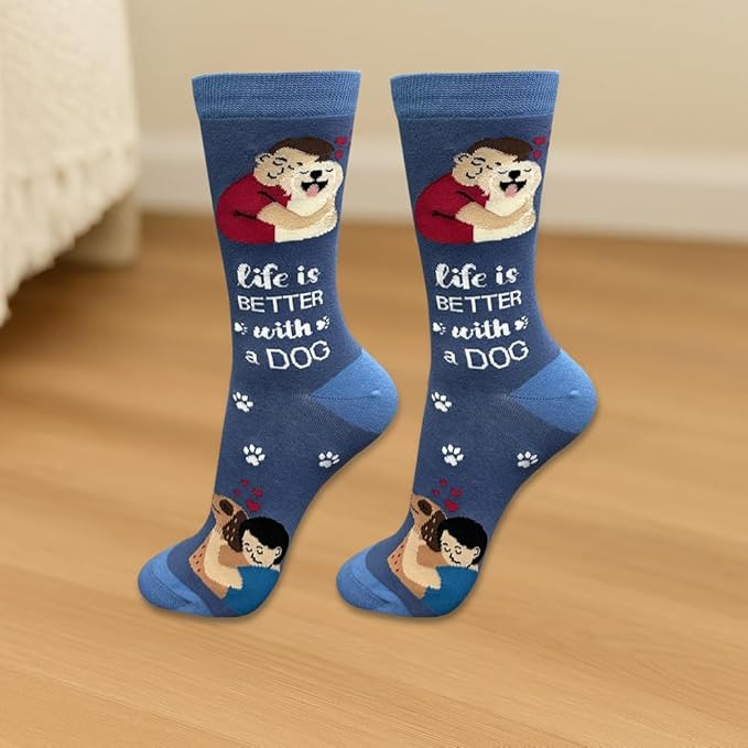E&S Pets Pet Lover Socks - Dog & Cat Socks - Unisex Novelty Gifts