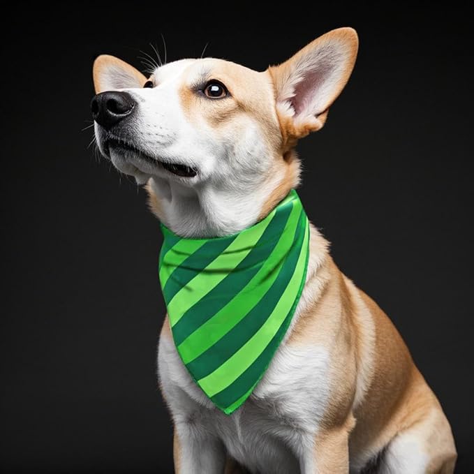Valentine's & St. Patrick's Day Dog Bandana Set 2PCS-Small,Holiday Party Costumes,Pet Scarves for Boys and Girls,Dog Outfit Gifts for Small Dogs and Cats,Diverse Festive Styles