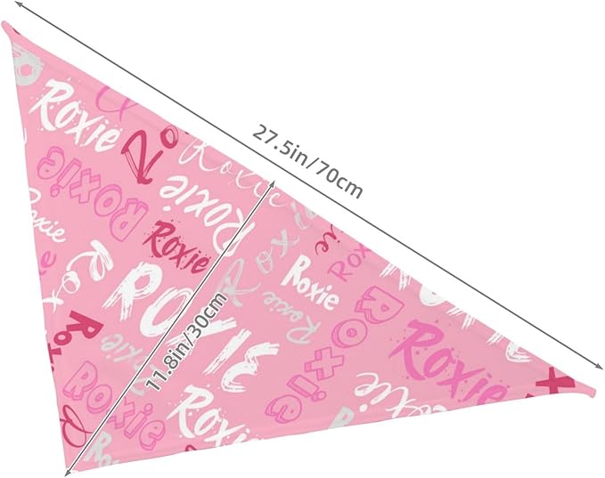 Custom Pet Scarf Personalized Dog Bandana with Name Personalized Add Your Text Bibs Triangle Head Scarfs Gift for Small Medium Large Dogs Cats Baby Puppy Pets Accessories