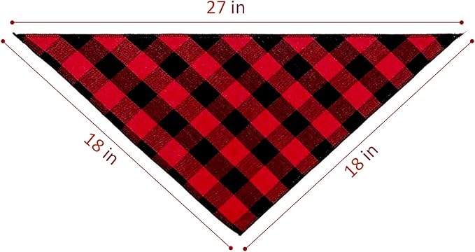 Ptzizi Funny Red Plaid Happy Birthday Mom Dog Printed Triangle Bandana, Small Medium Large Girl Pet Dog Birthday Party Scarf Bib Accessories Gift for Pet Dog Lovers Gift