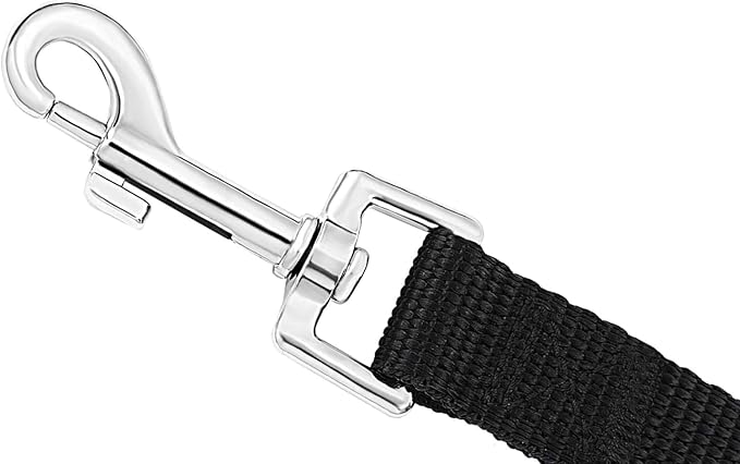 AMAGOOD Dog Leashes Heavy Duty 15ft 20ft 30ft 50ft 100ft Long Leashes-for Training,Tie Out(100Feet x 1Inch,Black)