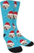 Custom Face Socks, Personalized Dog Lover Pet Photo Picture on Socks Unisex Athletic Crew Socks for Men Women