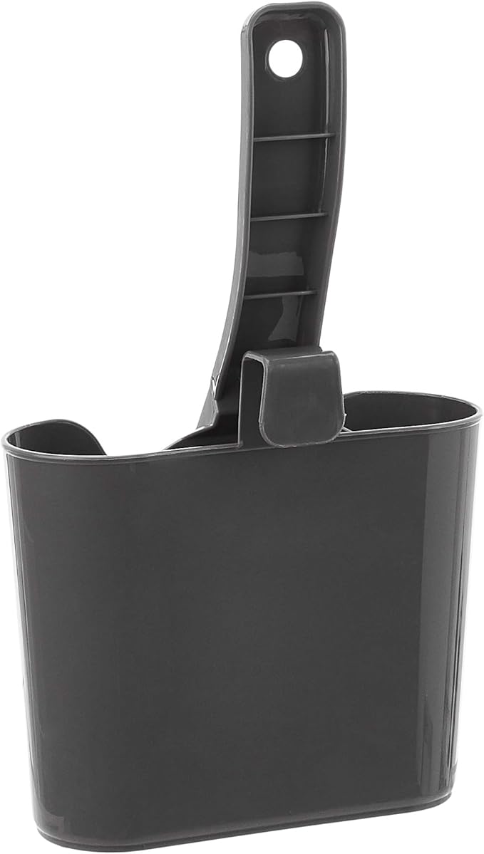 Amazon Basics Durable Litter Scoop for Cat Litter Box,with Holder,Efficient Scooper,(Pack of 12)