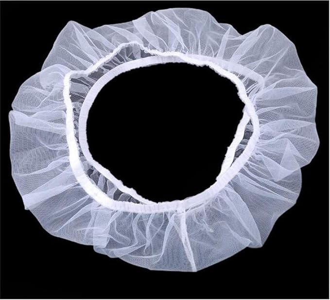 TIANRUOXIAOKE Universal Bird Cage Seed Catcher Seeds Guard Parrot Mesh Net Cover Stretchy Shell Skirt Traps Cage Basket Soft Airy Parrot Cage Skirt (M, White)