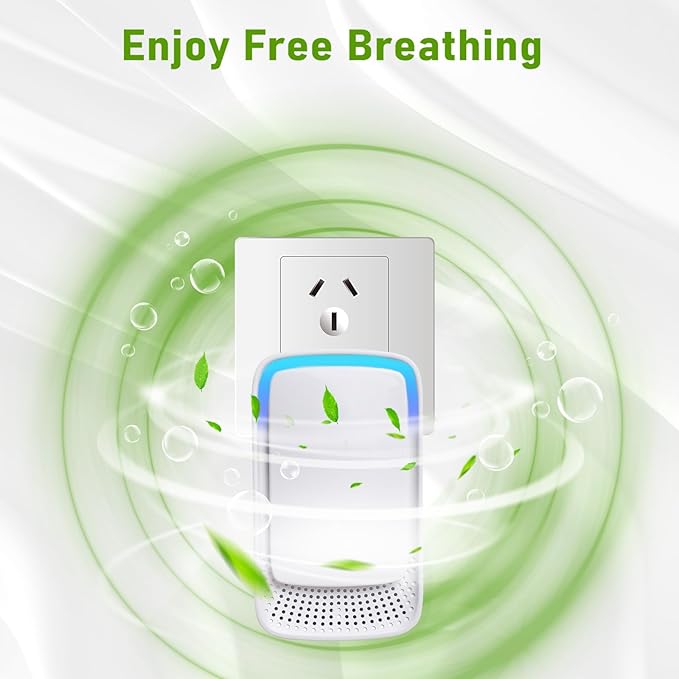 2026 New 6 Pack Plug In Air Ionizers-Negative Ion Air Purifier for Home Silent Work Air Cleaner for Bathroom,Living Room,Office,Kitchen,Pet Room,Portable Ionic Air Purifier for Bedroom(6)