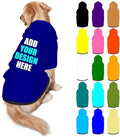 Custom Dog Clothes with Photo Name Logo Personalized Dog Sweaters for Small Medium Large Dogs Breathable Warm, DarkBlue, L