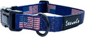 ShawnCo Dream Walk Dog Collar- Premium, Adjustable and Comfortable Pet Collar for Small, Medium, Large and Extra Large Dogs (USA Flag,L)