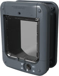 Closer Pets Microchip Activated Cat Flap (360) - ISO and AVID Compatible, for Small to Medium Cats, Accommodates up to 30 Pets, for Single/Multiple glazing, UPVC, walls and Wood, Grey