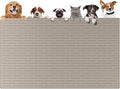 51.2"x25.6"(130cm×65cm) Largest Dog Food Mat, XXXXL Silicone Dog and Cat Mat for Food and Water Bowls, Thinken Waterproof Non-Slip XXXL Pet Feeding Mat for Floors, Brown