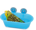 Hypeety Bird Bath with Mirror Portable Bird Bath Bird Bathroom for Pet Parrots Bathing Tub Bath Box Bird Shower Bathtub Accessories (Blue-Bird Bathtub)