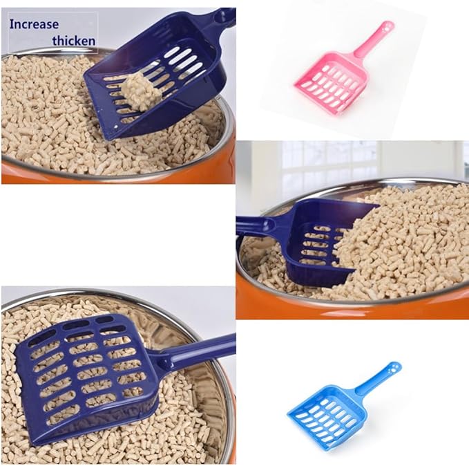 Plastic Cat Litter Scoop Long Handle Cat Litter Scoop Pet Sand Cleaning Scoop Easy to Handle Pet Sand