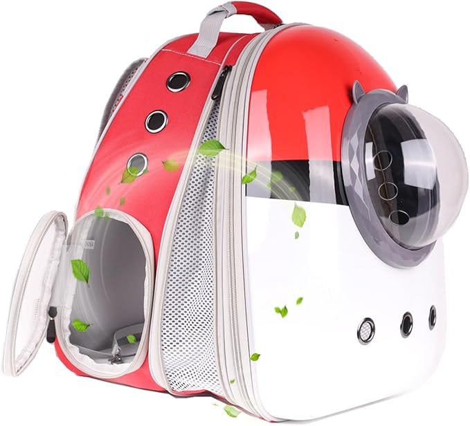 Front Expandable Cat Backpack Carrier Large Cat Backpack Fits Up to 20 lbs, Backpack for Cats Kitten Small Puppy, Airline Approved Cat Bubble Backpack, Space Capsule Astronaut Backpack Carrier