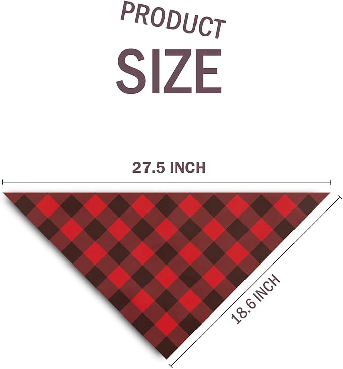 New Puppy Announcement Dog Bandana, Adopted Puppies Reveal Gift for Owner, Dogs Birthday Supplies Gifts, Triangle Bibs Scarf for Medium Pets (Red)