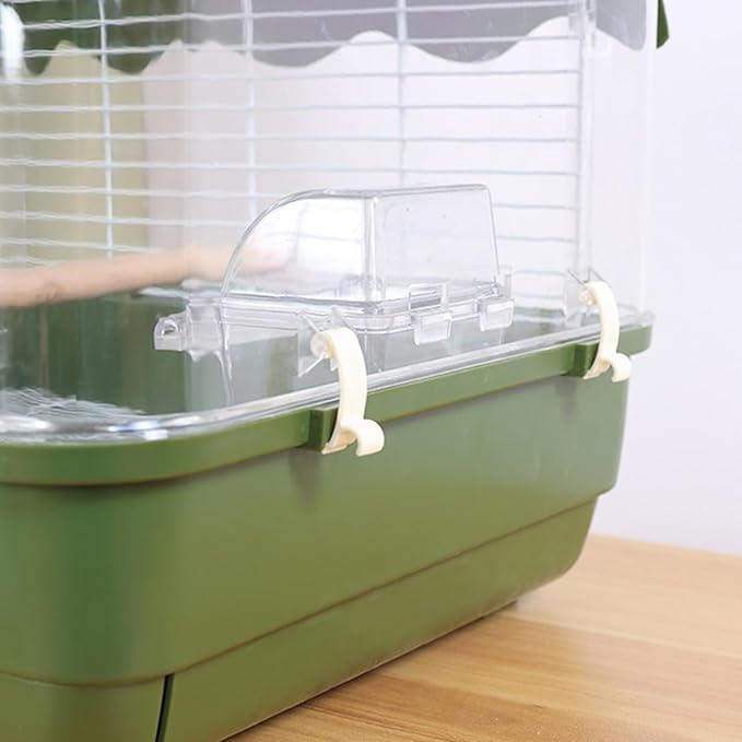 Transparent Small Bird - Travel Carrier Full View, Cockatiel Parakeet Conure, Indoor Outdoor Balcony Use, Living Room Park Accessory, Canary Lovebird Portable Home, Bird Travel for