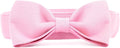 Segarty Dog Bowtie Collar for Neck Girths 12.6-18.1 inch, Adjustable Pink Bowtie Collar, Dog Neck Tie Tuxedo Comfortable Cotton Girl Pets Grooming Accessories for Formal Wedding Holiday Birthday Party