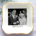 Custom Photo Ring Dish, Personalized Picture Trinket Tray, Wedding Anniversary Keepsake Jewelry Dish, Valentines Gift for Her Him Wife Husband Parents Grandparents