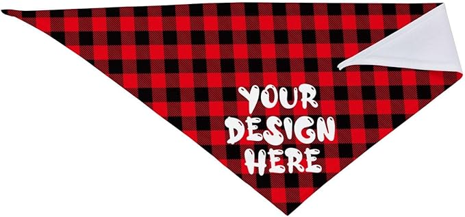 Custom Dog Bandana Add Your Text Photo Name Personalized Neckwear Bandanas Soft Customized Pet Scarf with Your Design Funny Gifts for Cat Dog Pet Style 05