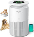 Air Purifier for Home Large Room up to 3620Ft², H13 True HEPA Air Purifiers for Home Pet Hair Dander Odor Pollen, Air Cleaner with Smart WiFi, 360° Air Intake, Auto Mode, Pet Lock, 22dB Quiet