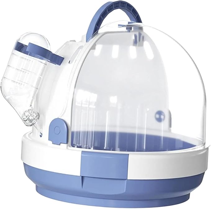 Parrot Travel Cage,Small Animal Carry Case,Breathable Hamster Carrier Cage Bird Cage for Bird Hamster Hedgehog Finches Travel, Blue