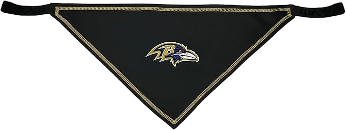 Pets First NFL Baltimore Ravens TIE Bandana, Size Large/X-Large. Dog Bandana Scarf Bib for Pet Cat Dog. The Ultimate Game-Day, Party Bandana