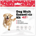 pH Advantage Pet Travel Essentials – Single Pack with Dog Treat, Food, Bowl & Poop Bag – Lightweight Grab-and-Go Kit for Walks, Parks, Car Rides & Everyday Use (Red)