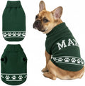 Customizable Pet Sweater for Dogs & Cats with Name Soft Acrylic Knit, Paw Print Detail, Perfect for Small and Large Pets, Ideal for Daily Wear or Holiday Season Gifts