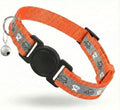 Cat Collar Breakaway, Reflective Kitten Collar with Bell, Safety Buckle Kitten Collar, Lightweight, Adjustable, Comfortable, Suitable for Boy Girl Cats (7"-13") Orange