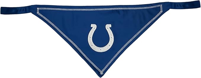Pets First NFL Indianapolis Colts TIE Bandana, Small/Medium. Dog Bandana Scarf Bib for Pet Cat Dog. The Ultimate Game-Day, Party Bandana