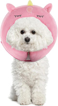 IEUUMLER Inflatable Recovery Dog Collar, Protective Donut Cone, Adjustable Soft Collar for Dog and Cat After Surgery Prevent from Biting & Scratching EU002 - Unicorn XL