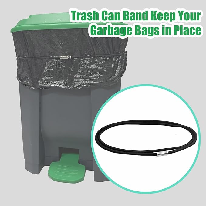 6Pack - Large Dog Pooper Scooper for yard - 20L Step Dog Poop Trash Can Outside - Pet Waste Container Outdoor with Removable Inner Bin - 28" Pooper Scooper & Long Handle Metal Tray&Rake & 50 Waste Bag