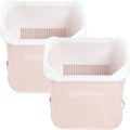 Cat Litter Sifter - SiftEase Sifting Litter Box Cleaner, Large Litter Box Sifter with Bin for Fast & Easy Scoop Free Cleaning and Longer Lasting Litter (2 Pack Pink)