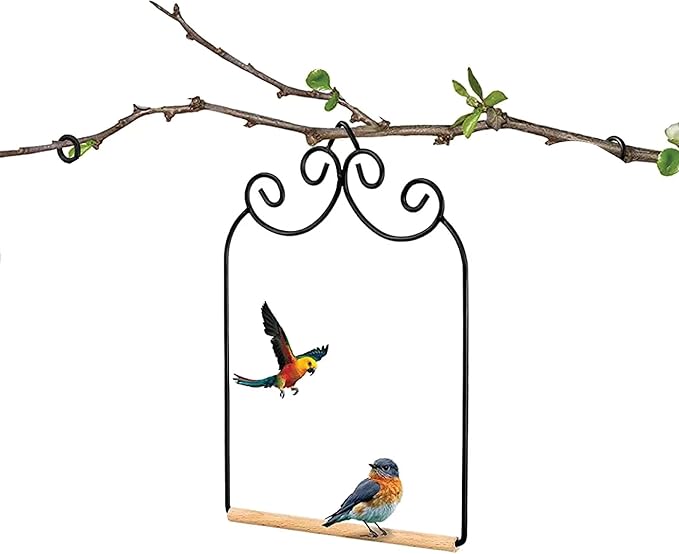 Outdoor Home-X Hummingbird Swing. Metal Frame Hummingbird Swing with Wooden Dowel, Model: SH723, Garden Store, Repair & Hardware