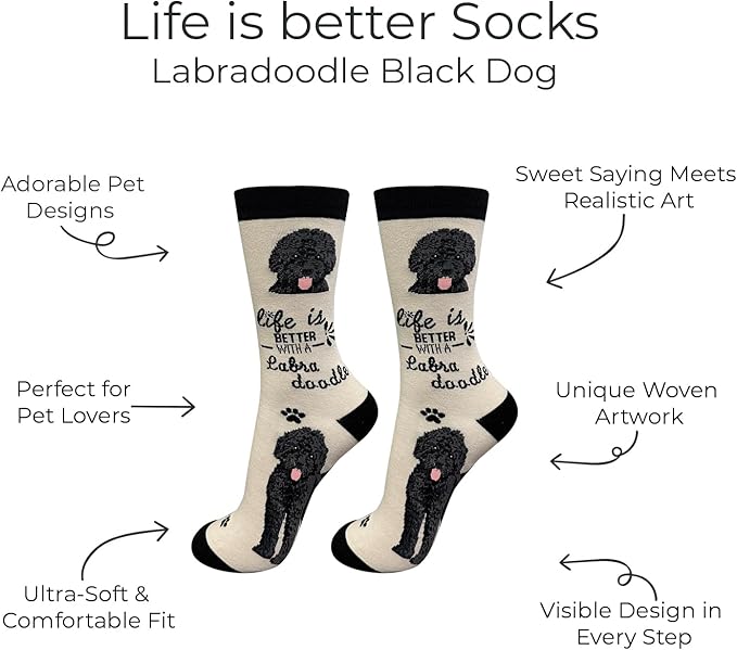 E&S Pets Pet Lover Socks - Dog & Cat Socks - Unisex Novelty Gifts