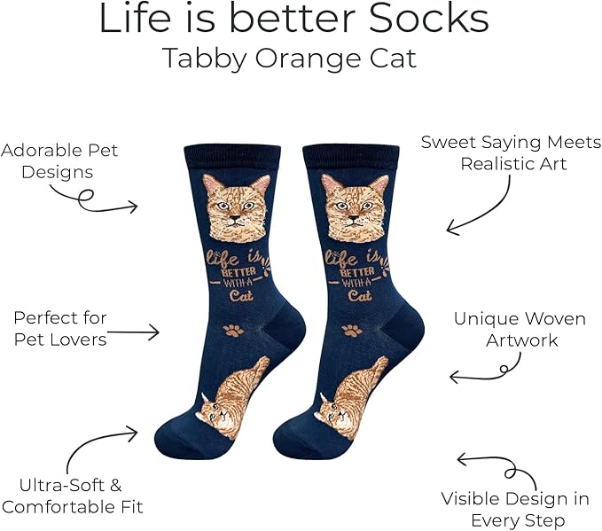E&S Pets Pet Lover Socks - Dog & Cat Socks - Unisex Novelty Gifts