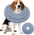 IDOMIK Dog Recovery Collar, Waterproof Soft Dog Cone After Surgery, Comfy Protective Elizabethan Collar Alternative for Dogs Cats, Adjustable Pet Neck Donut Cone Anti-Licking Biting Wounds,Blue,XL