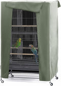 PONY DANCE Pets Product Universial Birdcage Cover Blackout & Breathable Birdcage Cover for Pets' Good Night,Large, Sega Green, 35" L x 25" W x 47" H, 1 Pc
