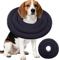 IDOMIK Dog Recovery Collar, Waterproof Soft Dog Cone After Surgery, Comfy Protective Elizabethan Collar Alternative for Dogs Cats, Adjustable Pet Neck Donut Cone Anti-Licking Biting Wounds,Grey,XL