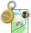 Plike Tracker for Dogs & Cats, Mini GPS Pet Tracker with Silicone Cover, with Apple Find My App (iOS Only), Real-time Positioning and Smart Alarm Pet Tracker, No Monthly Fee and Subscription